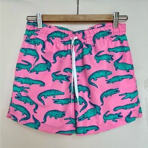 Men’s Chubbies Pink Alligator Swim Trunks